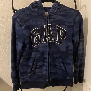 GAP Kids Blue Camo Hoodie